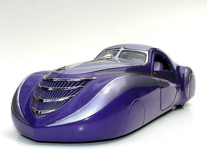 Franklin Mint - 1939 Duesenberg Coupe Simone 1:24 Model Car - Complete com ornamentos de capô