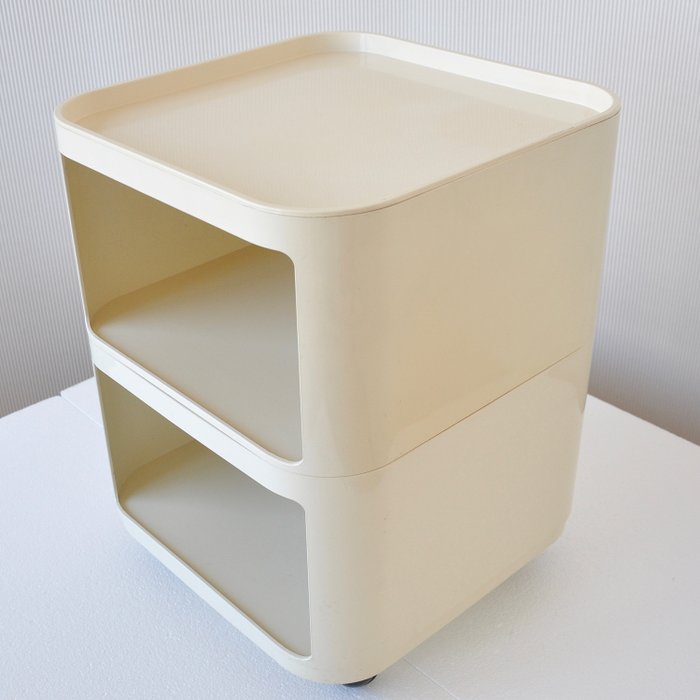 Anna Castelli Ferrieri - Kartell - Storage cabinet / storage unit on wheels - Componibili Quadrati - 4970
