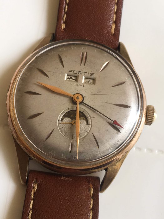 Fortis - triple date moonphase - 6076 B - Homme - 1950-1959