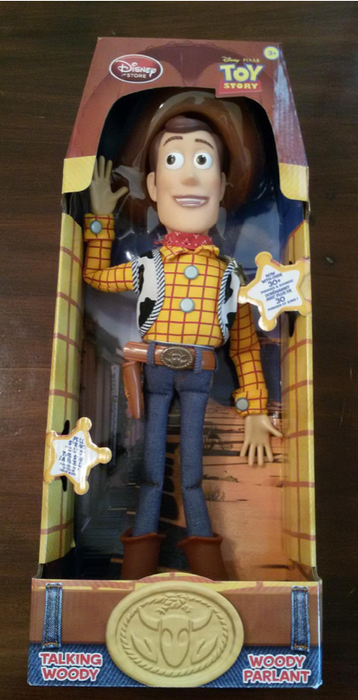 - Disney - Pixar - Toy Story - Sheriff Woody talking Doll with string