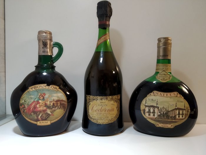 NV Trovador rosé, Mateus Sogrape rosé & 1978 Gran Codorniu  - Cava, Portugal - 3 Flasker (0,75 L)