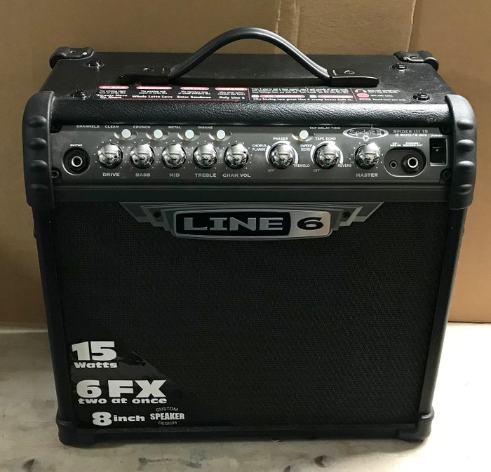  Line 6 Spider III 15-Watt Guitar Combo Amplifier