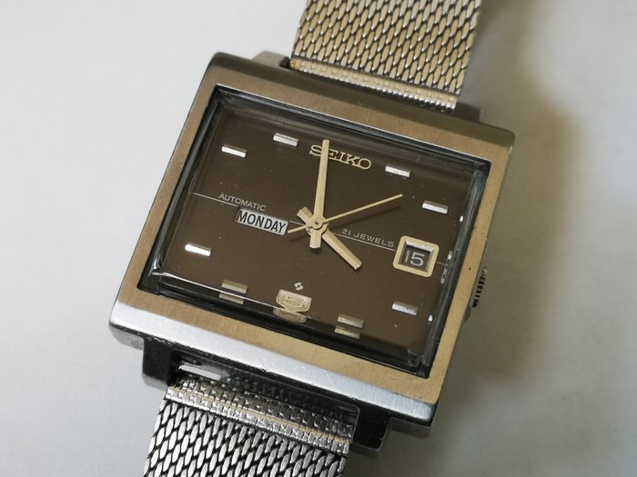 Seiko - Manhattan Square TV Case Original Bracelet  Vintage  Watch  - Heren - 1970-1979