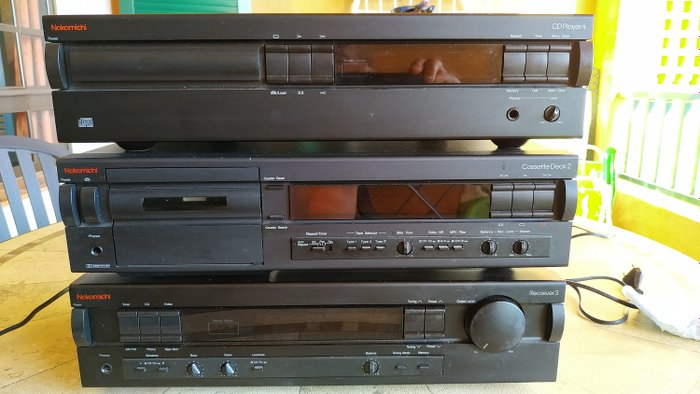 Nakamichi - Receiver 3, Cassette Deck 2, CD Player 4 - Vários modelos - Conjunto de alta-fidelidade