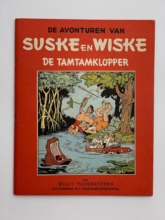 Suske en Wiske RV-19 - De Tamtamkloppers - 装订 - 第一版 - (1953)