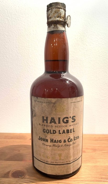 Haig Haig’s Gold Label Blended Scotch - spring cap - b. 1940/50s - 73cl