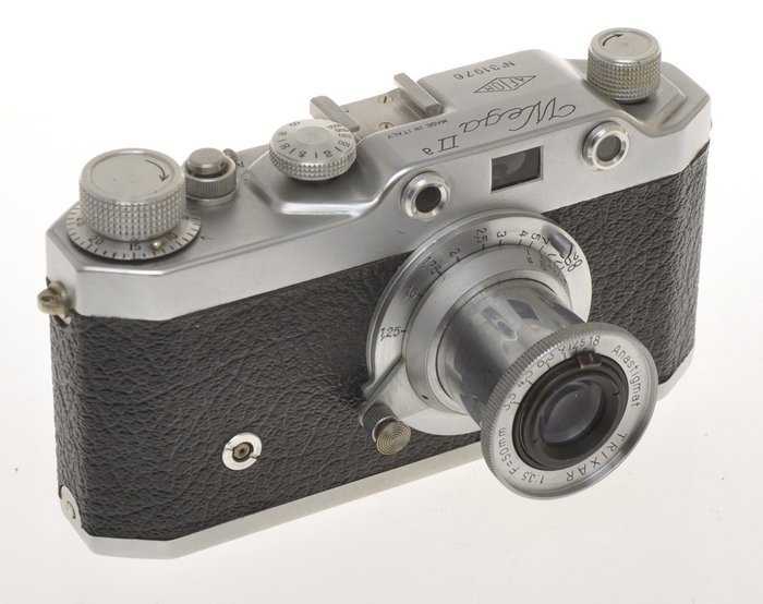 AFIOM WEGA  IIa with 50/3.5 Trixar, rare vintage italian Leica copy 1953 
