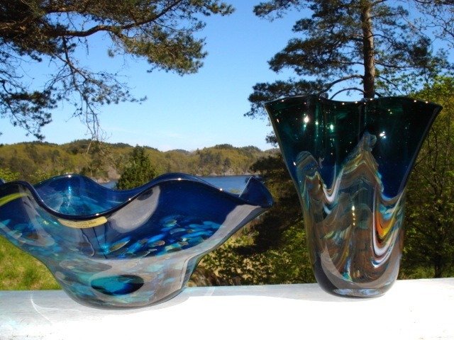 Hallingglass - Handmade by HALLINGGLASS norway - Jarrón, Objeto de cristal, Vasija (2)