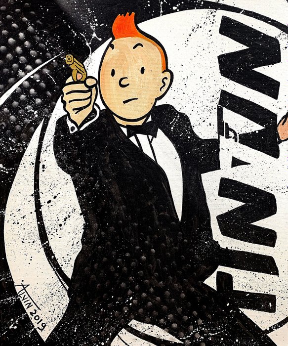 Alvin Silvrants Tin Tin Kuifje As James Bond 007 Catawiki