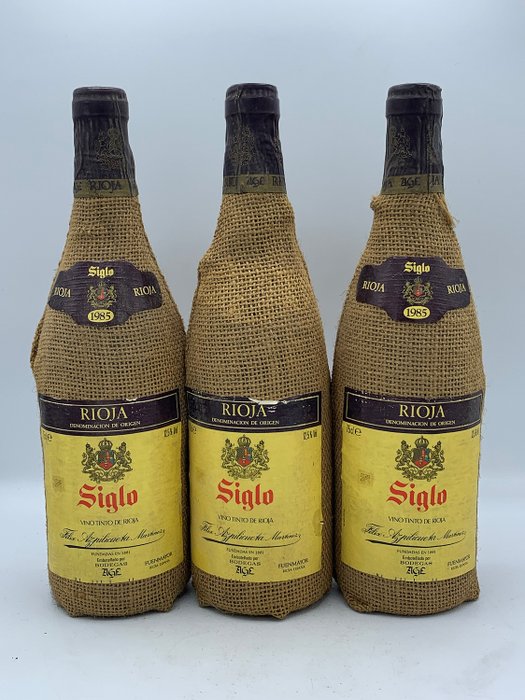 1985 Rioja Siglo Saco  - La Rioja Crianza - 3 Flaschen (0,75 l)