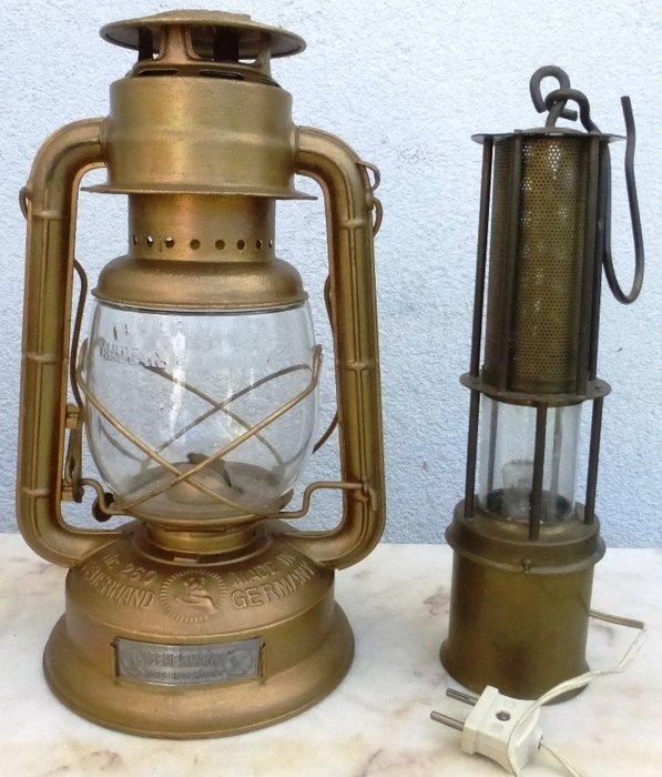 Feuerhand - Lantern - mine lamp (2) - Copper