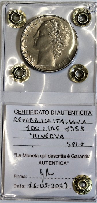 Italia - Republikken Italia - 100 Lire 1955