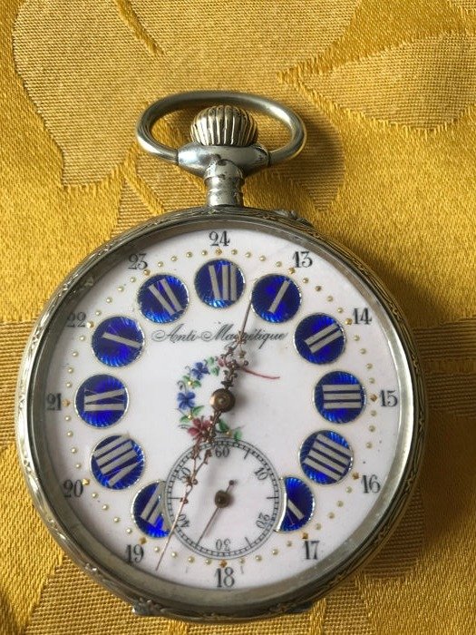Remointoir Ancre - Ligne Droite - 15 Rubis - orologio da taschino - Heren - 1850-1900
