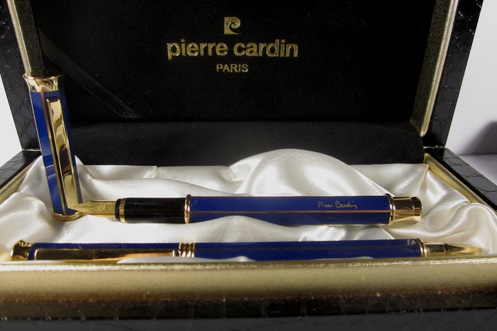 Pierre Cardin - High quality blue lacquered fountain pen / ballpoint pen set