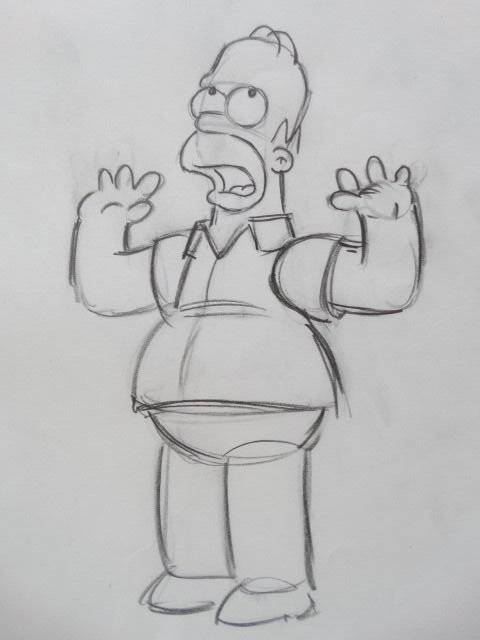 Matt Groening - The Simpsons - Originele tekening