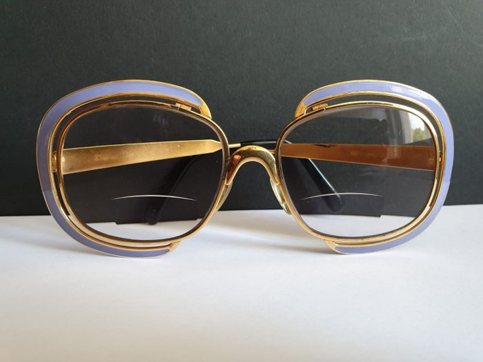 christian dior gold glasses