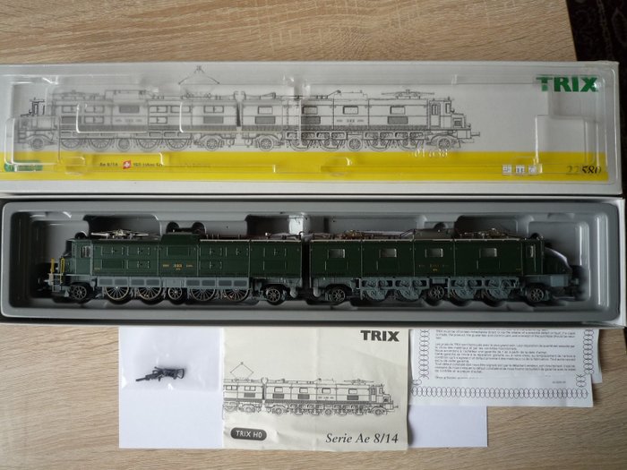 Trix H0 - 22580 - Dubbele Elektrische locomotief - Ae 8/14 - SBB