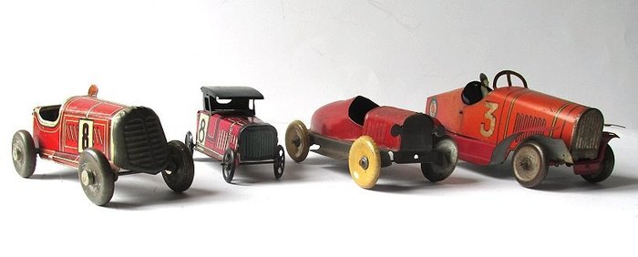 MEMO, SIF, CP - 4 voitures de course - 1920-1929 - France
