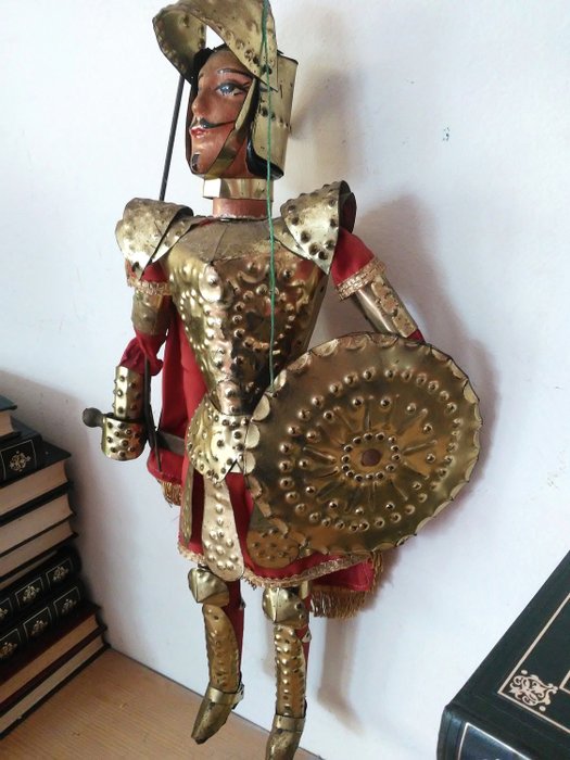 Pupo Siciliano Ancient Marionette - Wood Metal
