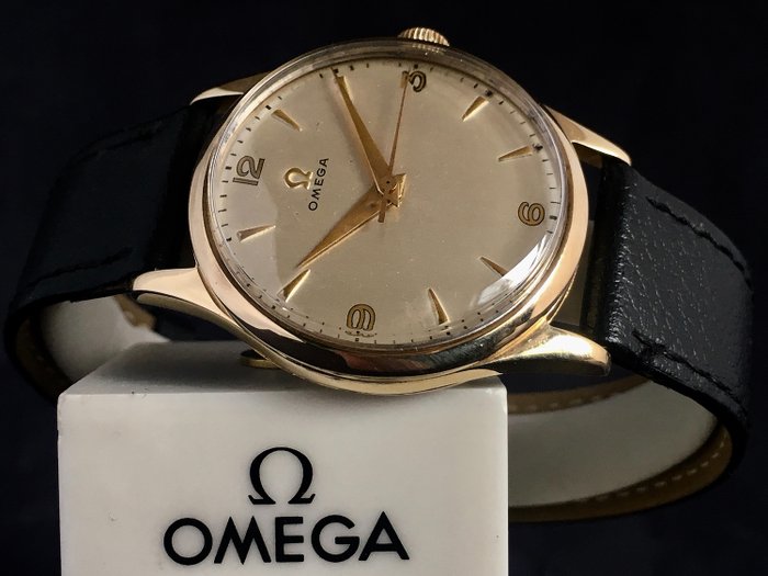omega mens gold dress watch