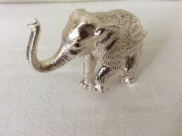 Elefante Christofle Raro - Banhado a prata - França - 1970 DE CA