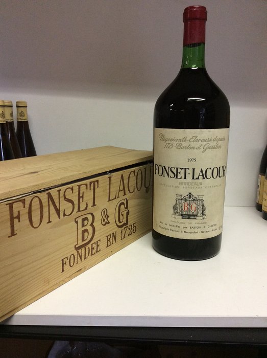 1975 Fonset-Lacour Bordeaux - Barton & Guestier in OWC - Bordeaux - 1 McKenzie (5,0 L)
