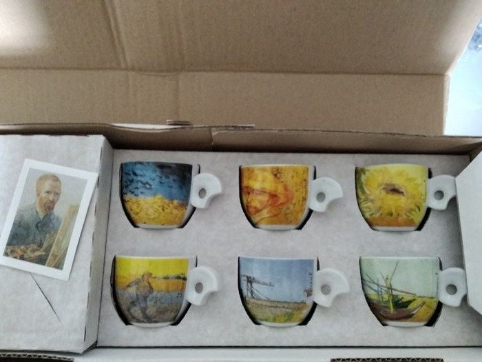 THUN - Copos de serviço Vincent Van Gogh porcelana edição limitada nova caixa original - Porcelana