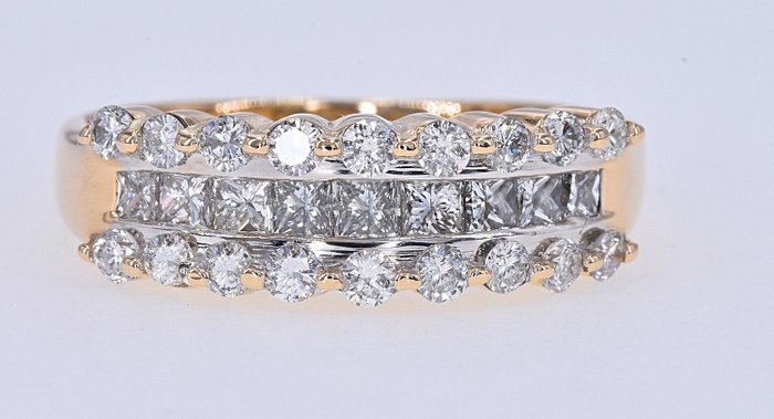 Gelbgold - Ring - 1.24 ct Diamant
