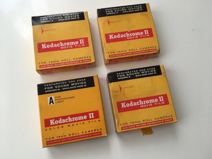 4 Kodachrome 25 Daylight 5m 16mm magazine film sealed 