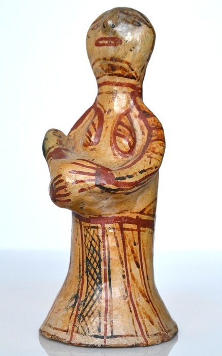 En Kabyle (Berber) figur - Lergods - Från nordöstra Algeriet - Sent 1800-tal