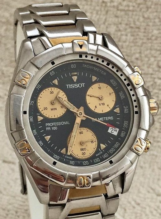 Tissot - Chronograph - Rotating Bezel - PR 100 Professional P367/467  - Άνδρες - 1980-1989