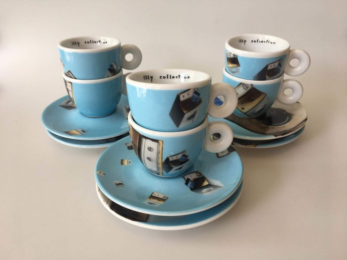 Norma Jeane - Illy Collection - I.P.A. - Tazze di caffè espresso (6) - Porcellana