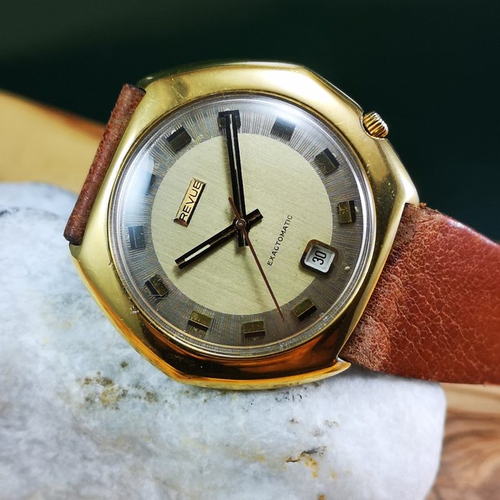 Revue Thommen - Hexagonal *Exactomatic* Vintage Automatic Watch - Men ...