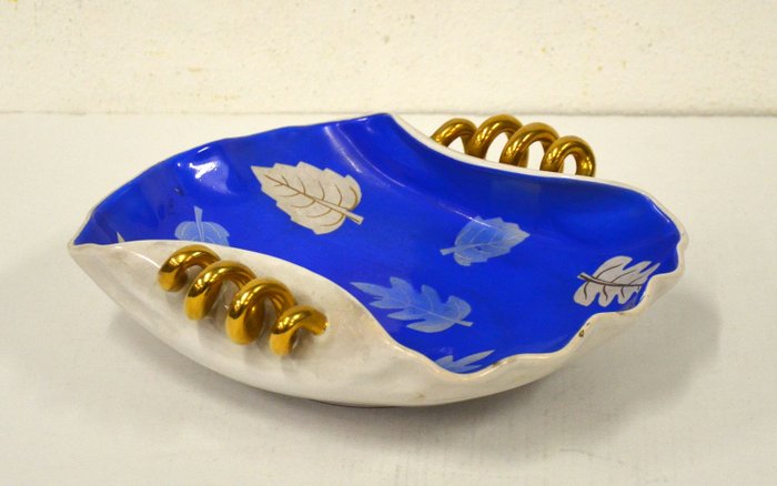 Ceramiche Rometti - Umbertide - Ein Tischzentrum mit Themenblättern - Keramik
