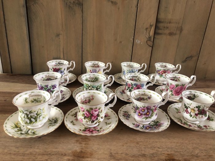 Royal Albert Lot de 3 tasses à collectionner pour femme Motif fleurs provenines 