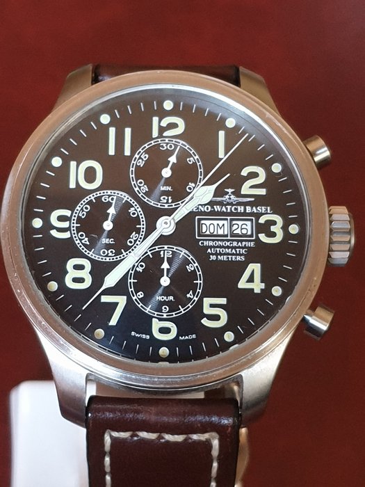Zeno-Watch Basel - Oversized Pilot Chronograph Day-Date Automatic - 8557 - Uomo - 2000-2010