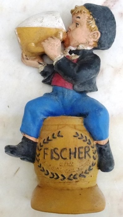 Fischer - Beeld Fischer bière - Gips