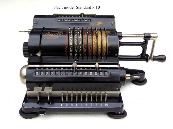 Facit Standaard +10 - antike Taschenrechner