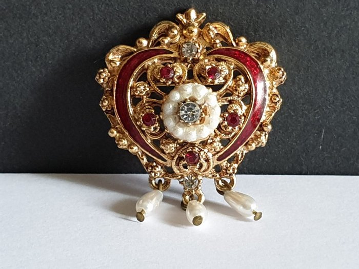 Florenza Gold-plated - Brooch
