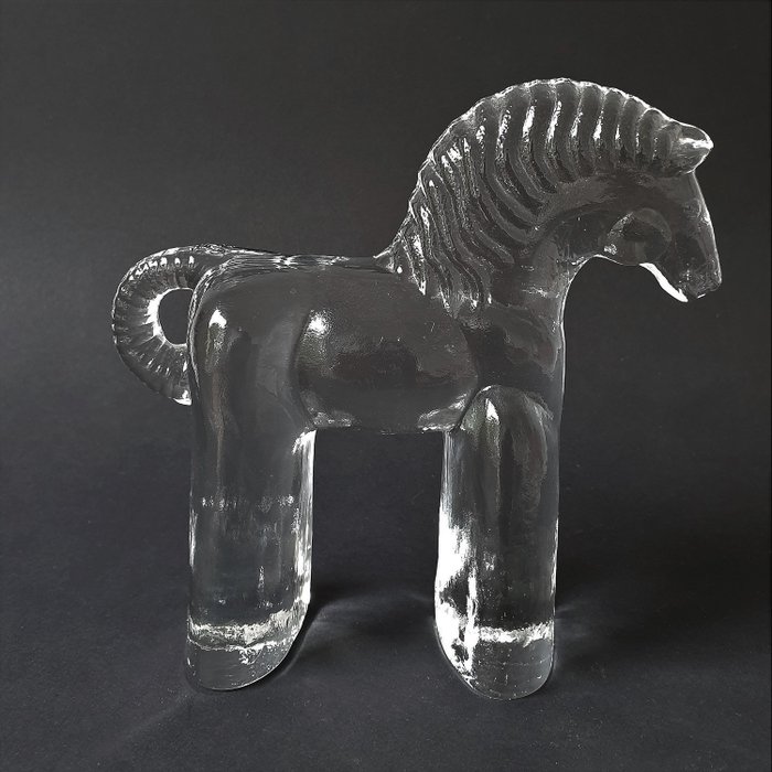 Erik Höglund - Kosta Boda - 動物園系列的大馬 - 玻璃