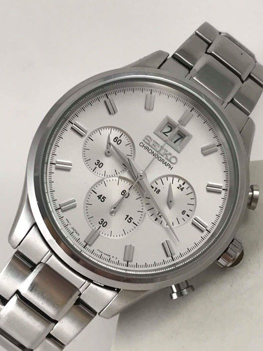 Seiko - "NO RESERVE PRICE" Chronograph Big Date - 7T04-0AE0 - Heren - 2011-heden