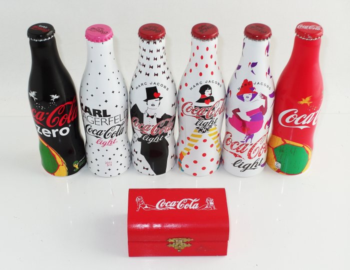 Karl Lagerfeld, Marc Jacobs (3x), ea - Coca Cola bottles