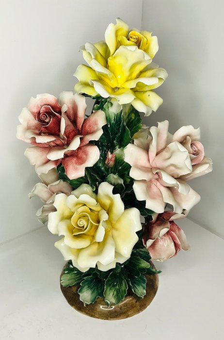 Visconti Mollica Capodimonte - Bouquet de Fleurs  - Céramique, Porcelaine