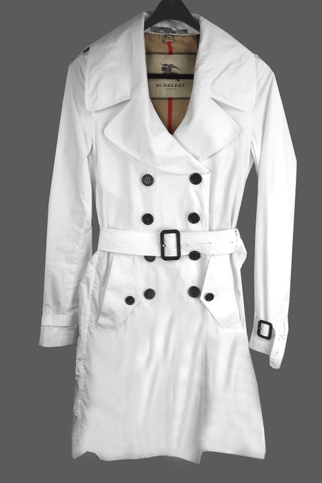 white burberry trench coat