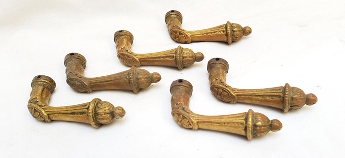 Antique door handles. - Brass