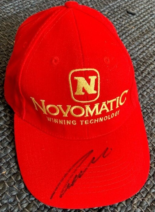 Novomatic - 一級方程式 - Niki Lauda - 帽子, 簽名