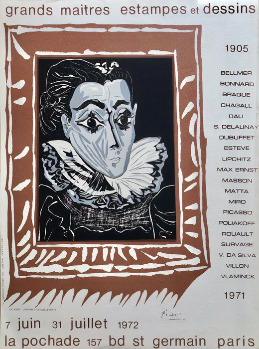 Pablo Picasso - Grands Maitres Estampes et Dessins, galerie La Pochade- 1972