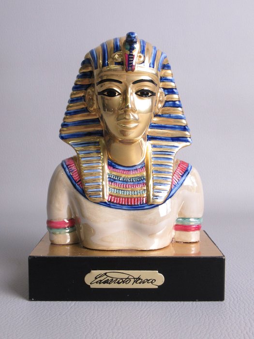 Edoardo Tasca - Capodimonte - Busto Tutankhamun - Porcelana