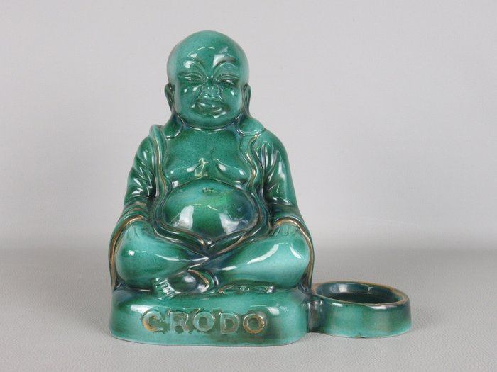 Crodo vintage statue advertising figure Buddha - Ceramic
