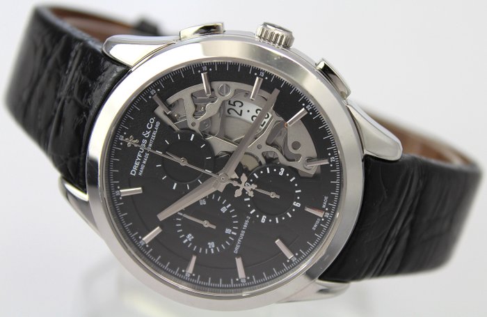 Dreyfuss & Co. - "NO RESERVE PRICE" 1925 Half Skeleton Automatic  - Limited Edition Chronograph - 男士 - 2011至今